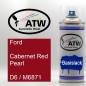 Preview: Ford, Cabernet Red Pearl, D6 / M6871: 400ml Sprühdose, von ATW Autoteile West.